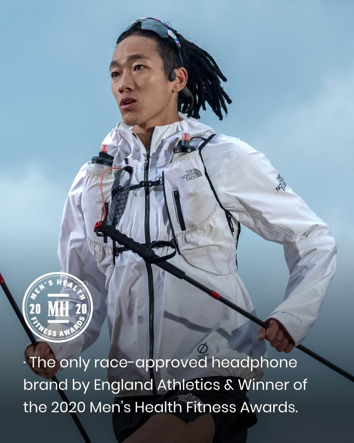 the Shokz OpenRun Mini is good for Rock Climbing/Mountaineering and Ice-skating